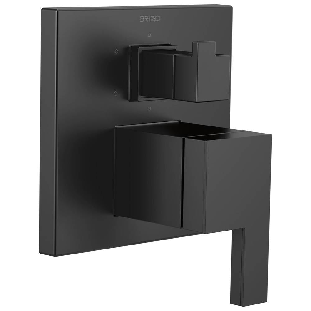 Brizo - Siderna Pressure Balance Valve with Integrated 6-Function Diverter Trim - Matte Black