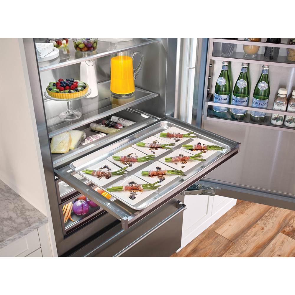BlueStar - 36'' Built-In Refrigerator With Bottom Freezer - Right Hinge Door - Stainless Steel