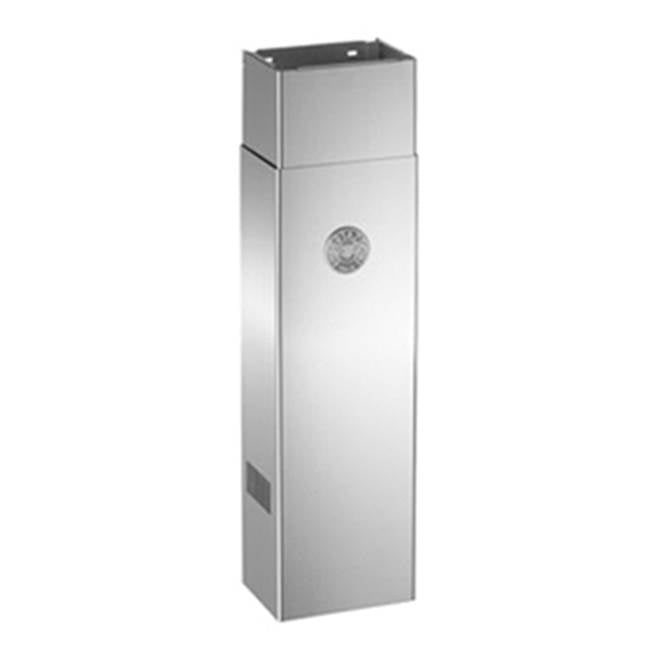 Bertazzoni - Narrow Short Cover, For Professional KU Hoods 1 Motor Only Sizes (KU48PRO1X, KU36PRO1X, KU30PRO1X, KU24PRO1X) 9.44'' W, 96''-120'' Ceiling (Install) H - Stainless Steel