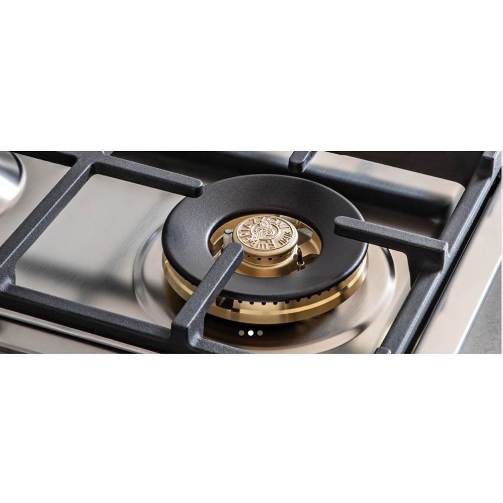 Professional Series Drop-In Gas Cooktop, 4 Brass Burners, 30''