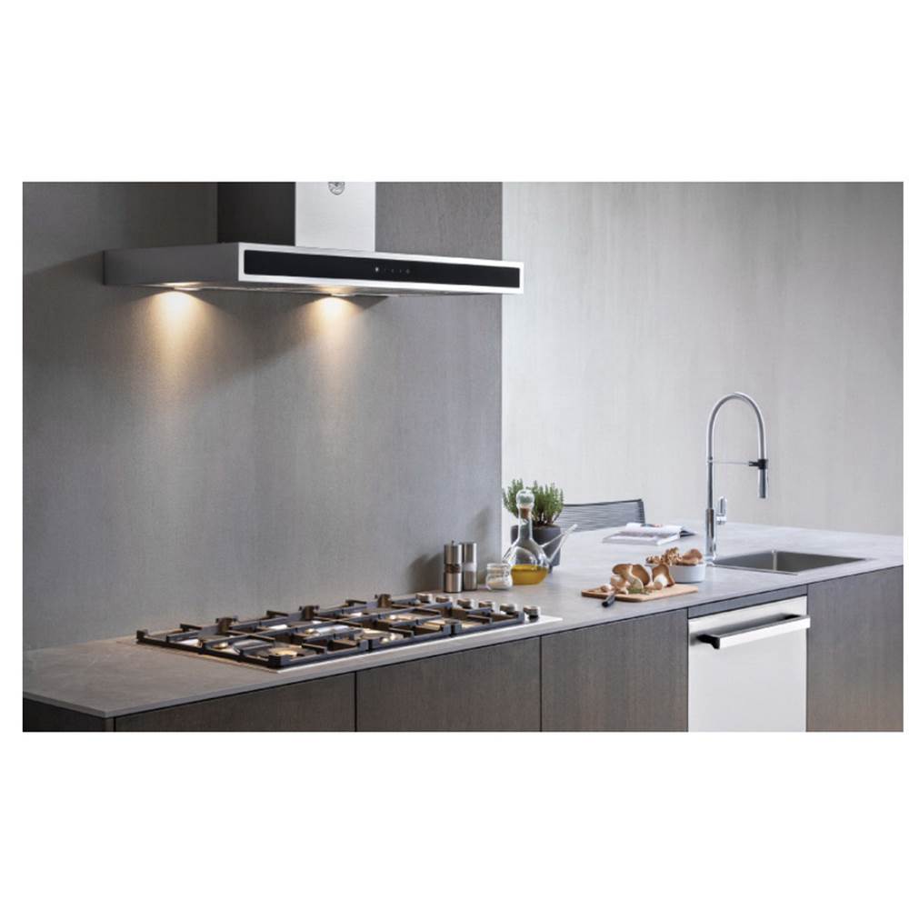 Professional Series Drop-In Gas Cooktop, 5 Brass Burners, 36''