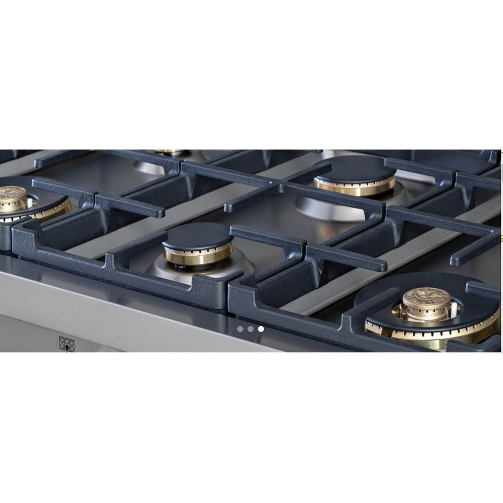 Professional Series Gas Rangetop, 6 Brass Burners Plus Griddle, 48''