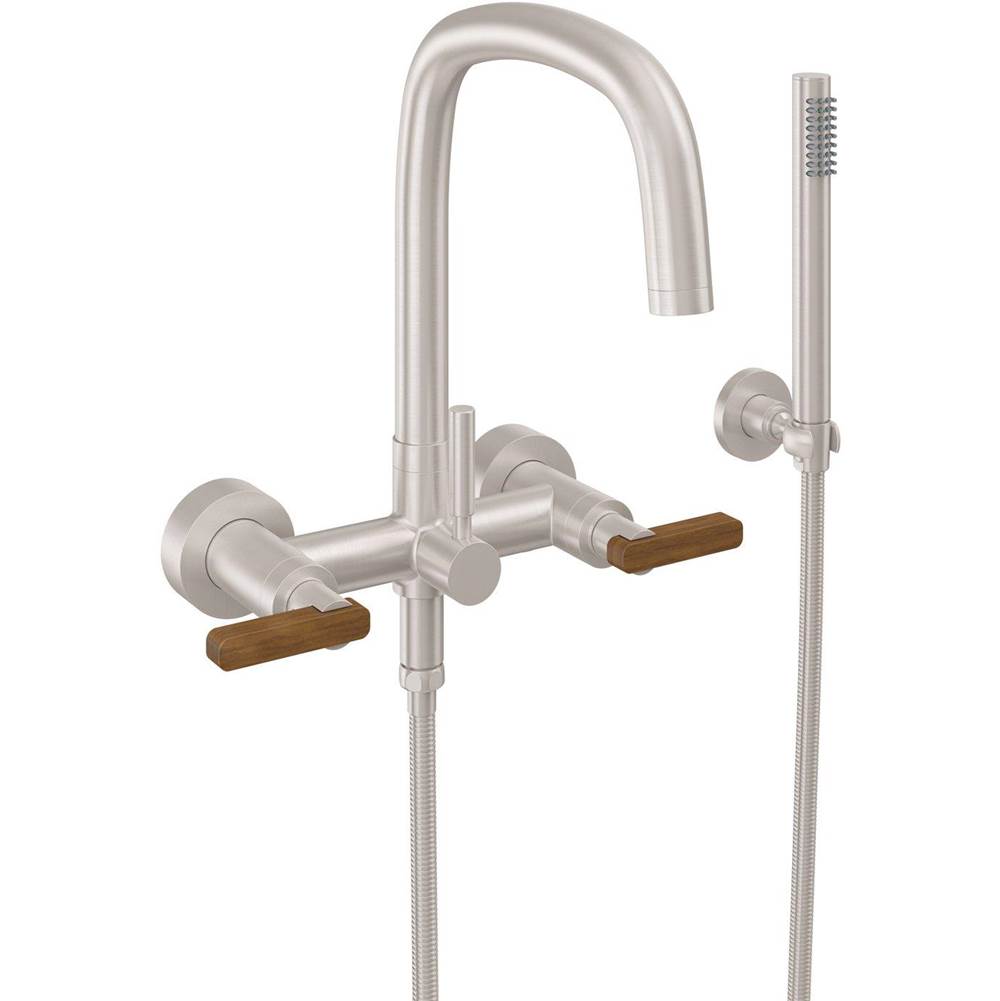 California Faucets - Contemporary Wall Mount Tub Filler - Gloss White