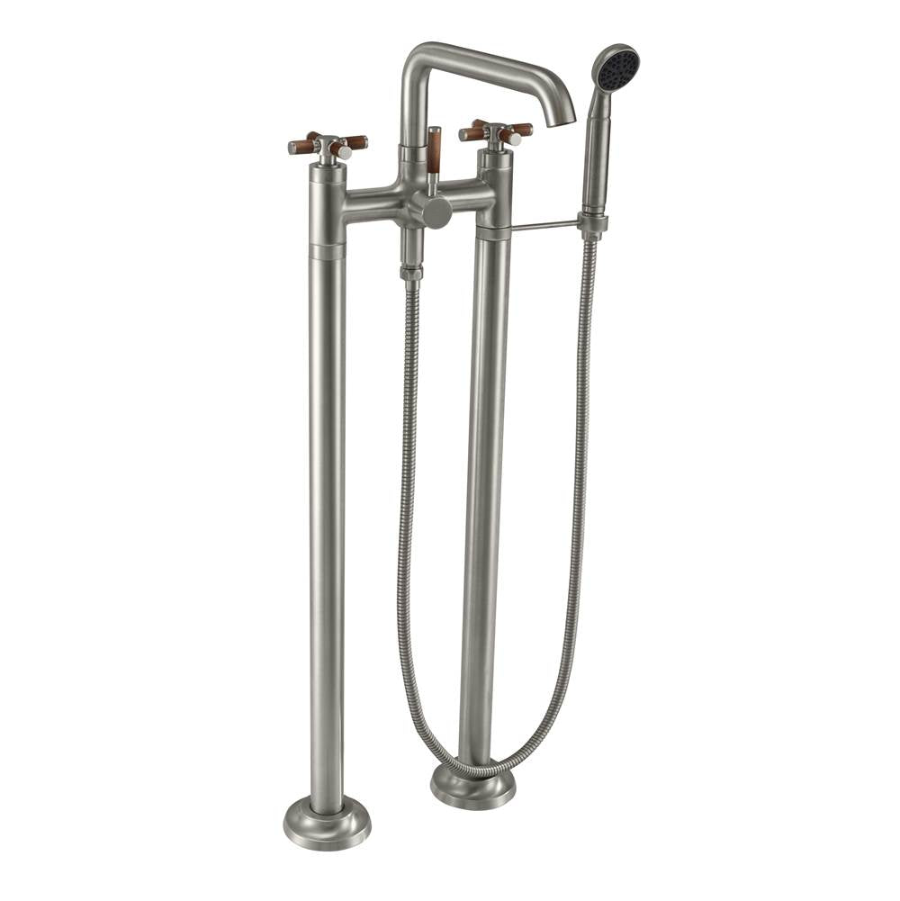 California Faucets - Industrial Floor Mount Tub Filler - Gloss White