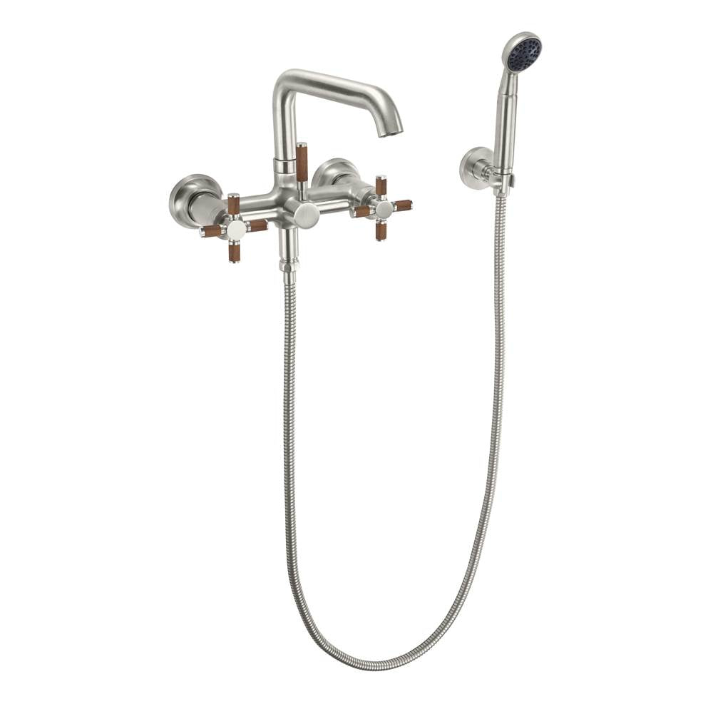 California Faucets - Industrial Wall Mount Tub Filler - Gloss White