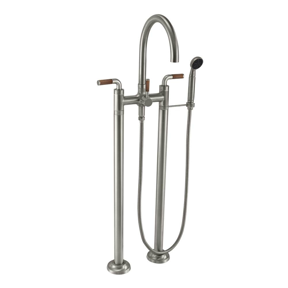 California Faucets - Industrial Floor Mount Tub Filler - Gloss White