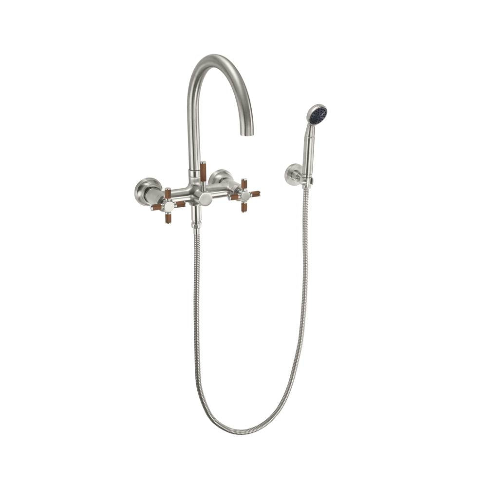 California Faucets - Industrial Wall Mount Tub Filler - Gloss White