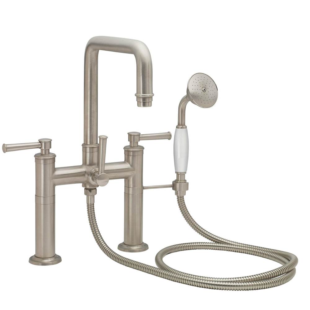 California Faucets - Traditional Deck Mount Tub Filler - Quad Spout - Gloss White