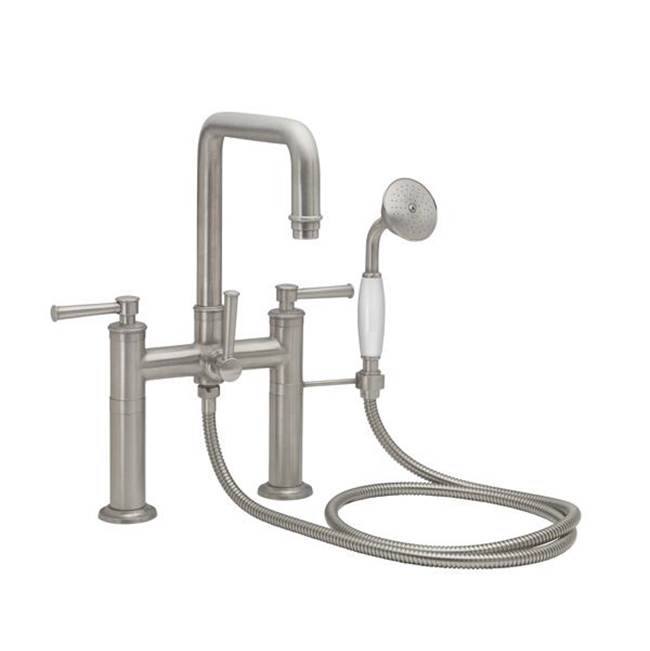 California Faucets - Traditional Deck Mount Tub Filler - Quad Spout - Gloss White