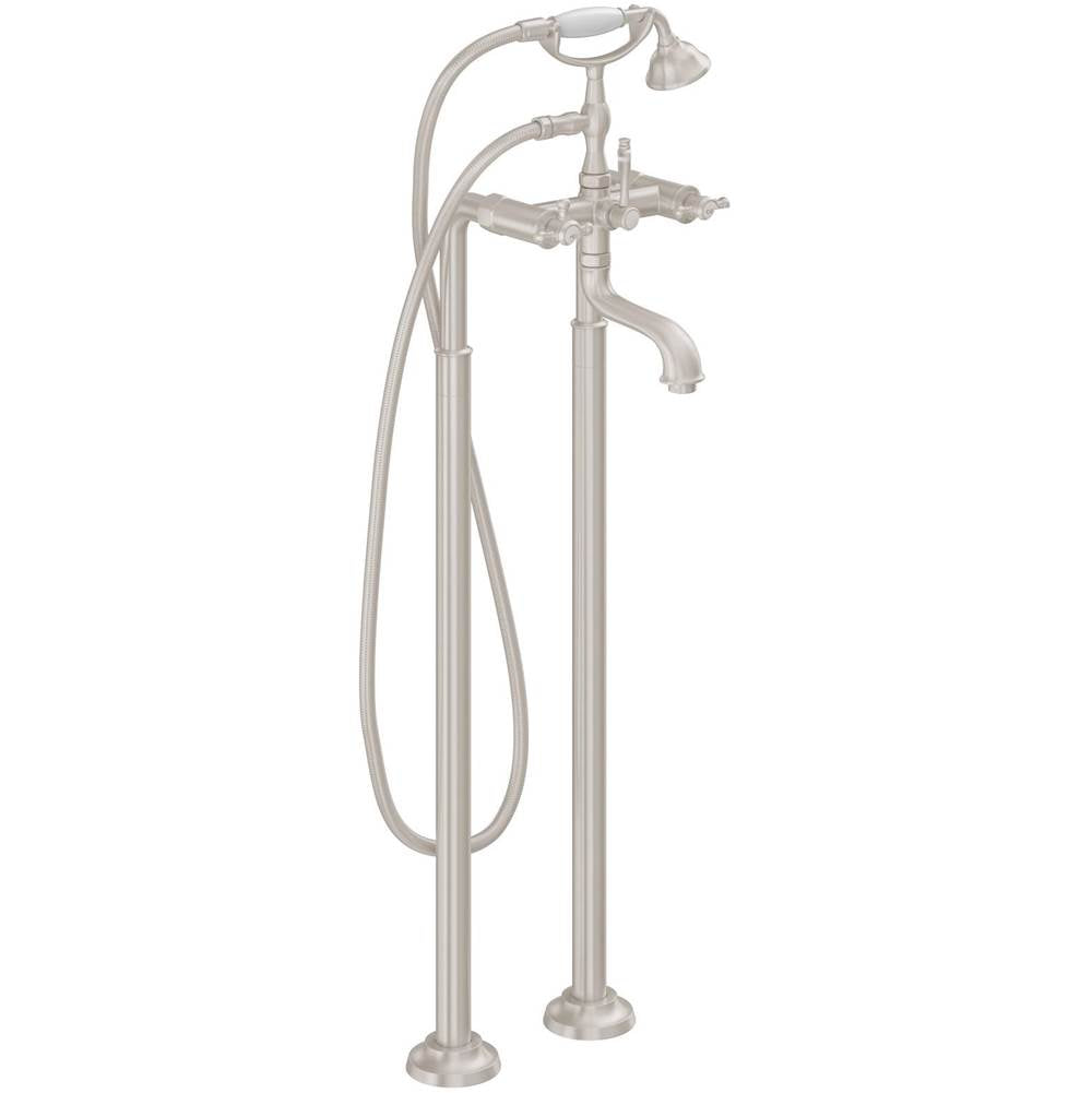 California Faucets - Traditional Floor Mount Tub Filler - Gloss White