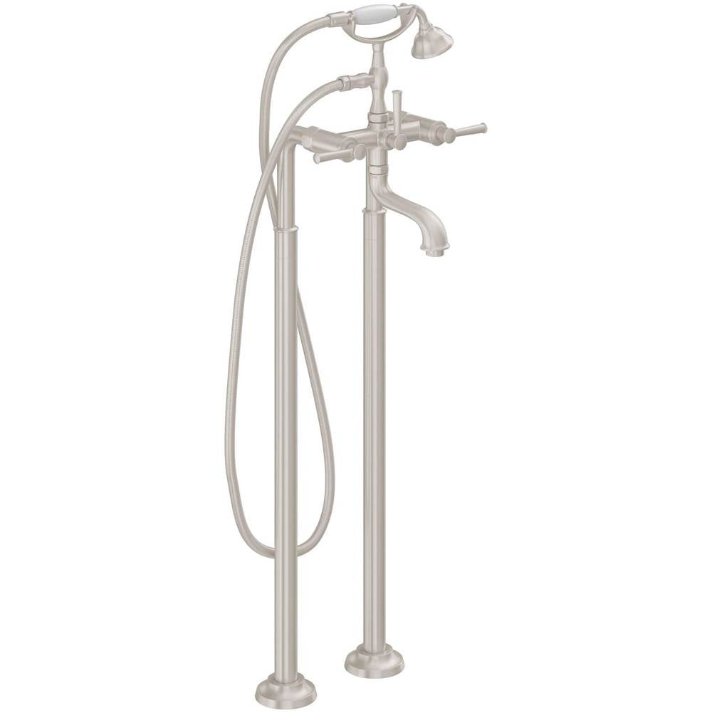 California Faucets - Traditional Floor Mount Tub Filler - Gloss White