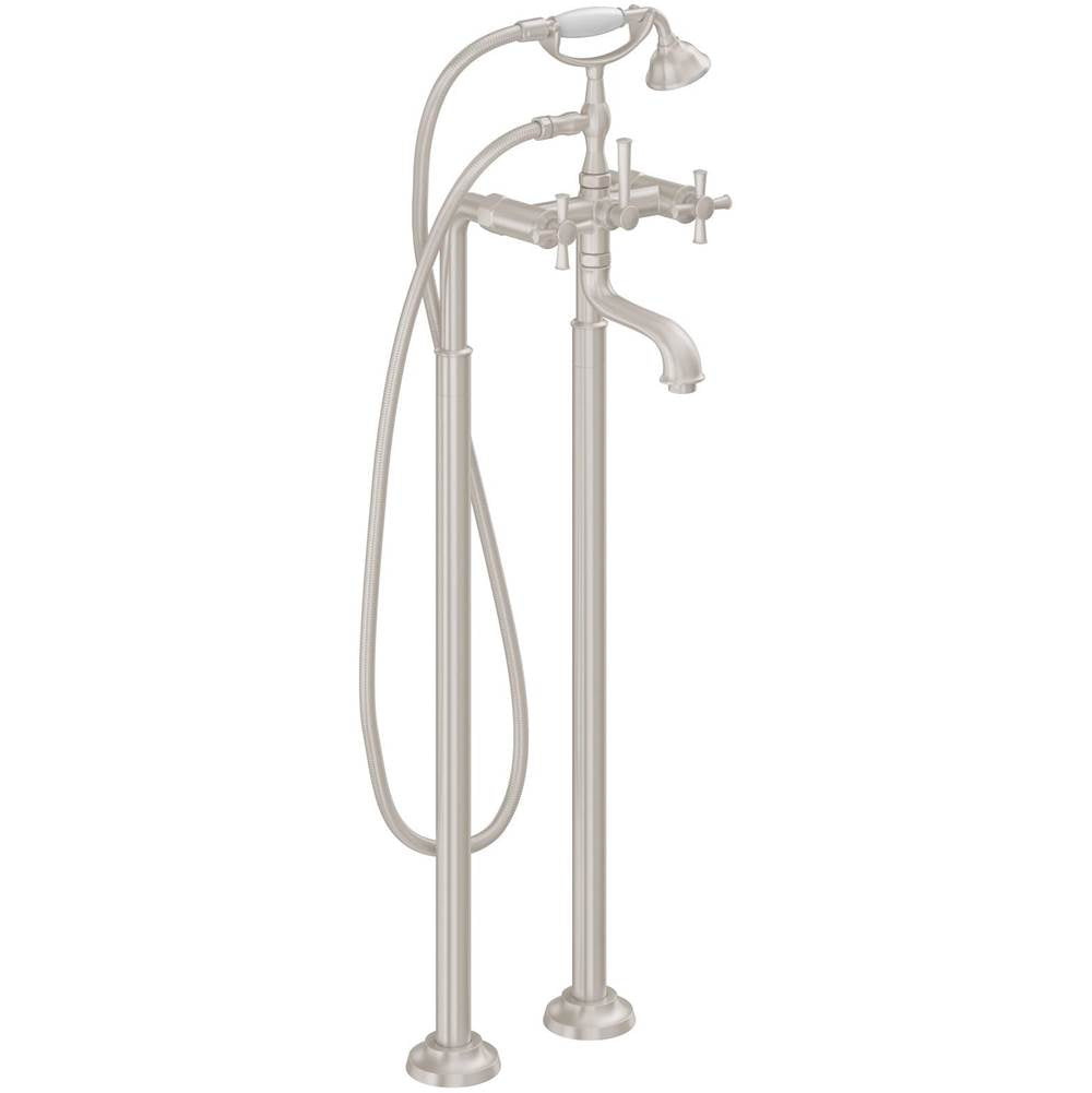 California Faucets - Traditional Floor Mount Tub Filler - Gloss White