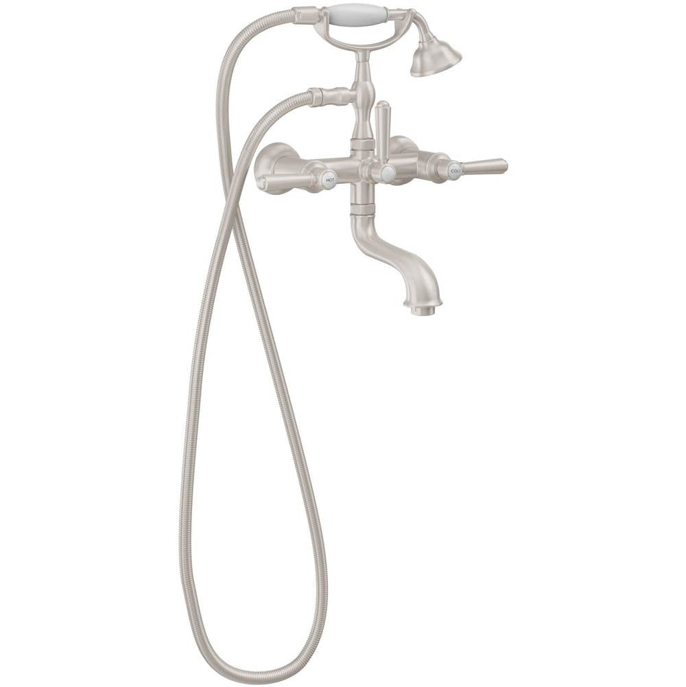 California Faucets - Traditional Floor Mount Tub Filler - Gloss White