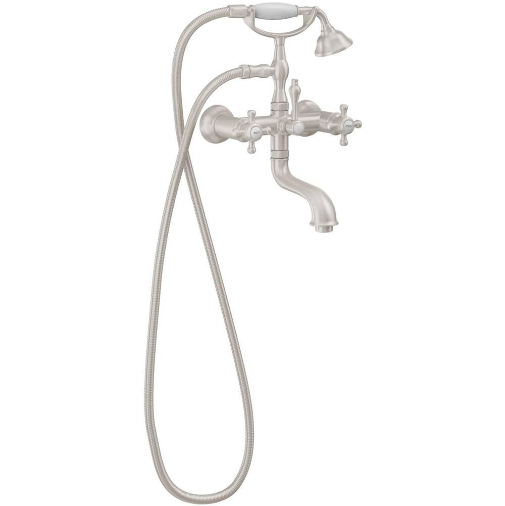 California Faucets - Traditional Wall Mount Tub Filler - Gloss White