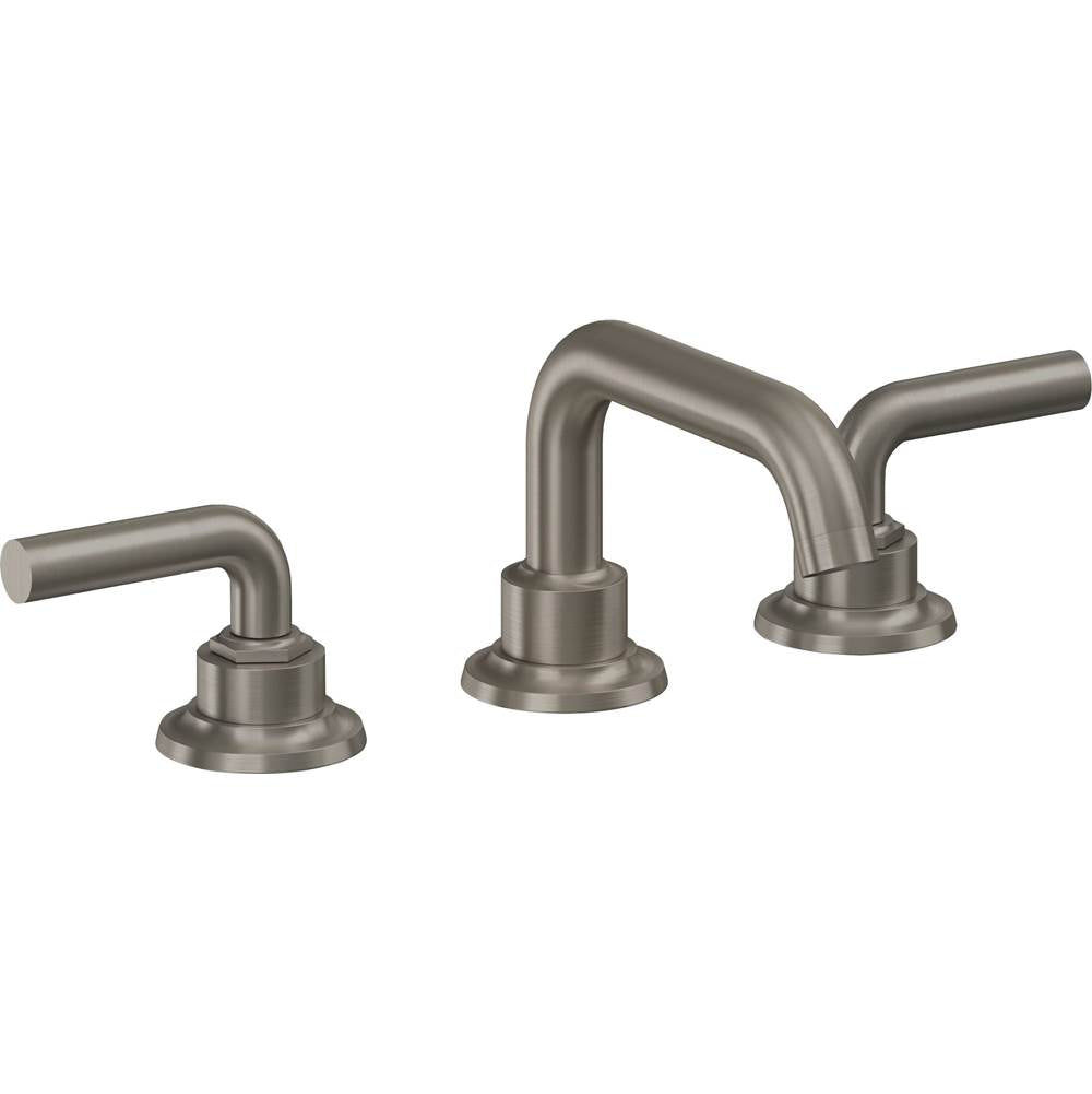 California Faucets - 8'' Widespread Lavatory Faucet with ZeroDrain - Graphite Pvd