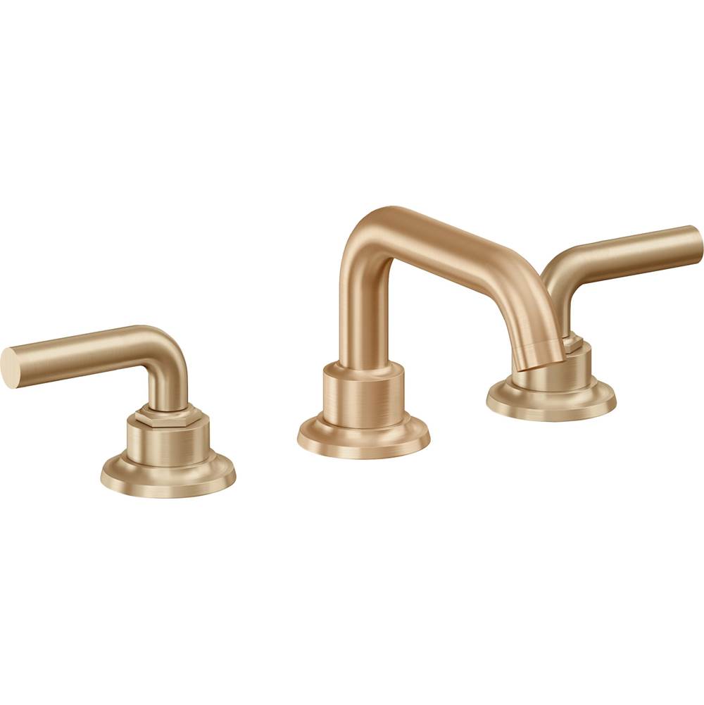 California Faucets - 8'' Widespread Lavatory Faucet with Completely Finished ZeroDrain - Satin Bronze Pvd