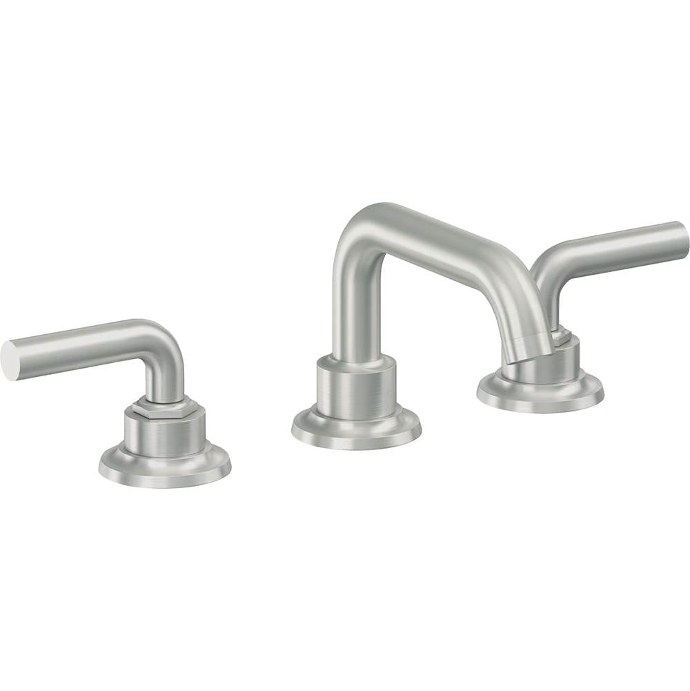 California Faucets - 8'' Widespread Lavatory Faucet with ZeroDrain - Satin Chrome Pvd
