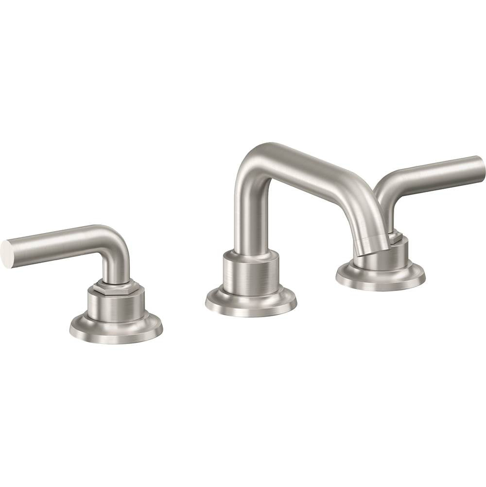 California Faucets - 8'' Widespread Lavatory Faucet with Completely Finished ZeroDrain - Ultra Stainless Steel Pvd