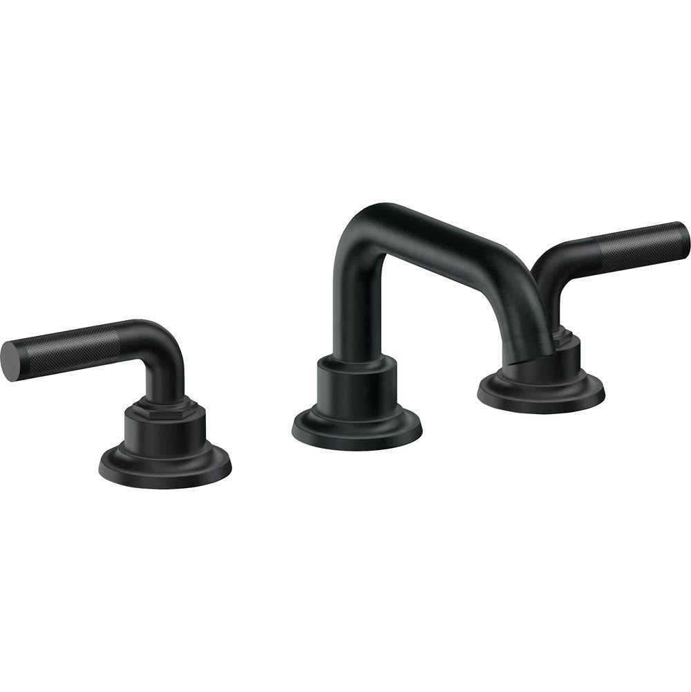 California Faucets - 8'' Widespread Lavatory Faucet with ZeroDrain - Carbon Pvd