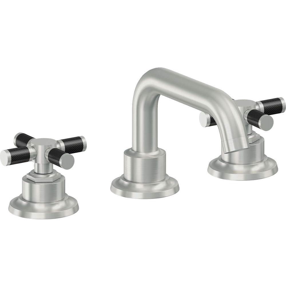 California Faucets - 8'' Widespread Lavatory Faucet - Satin Chrome Pvd