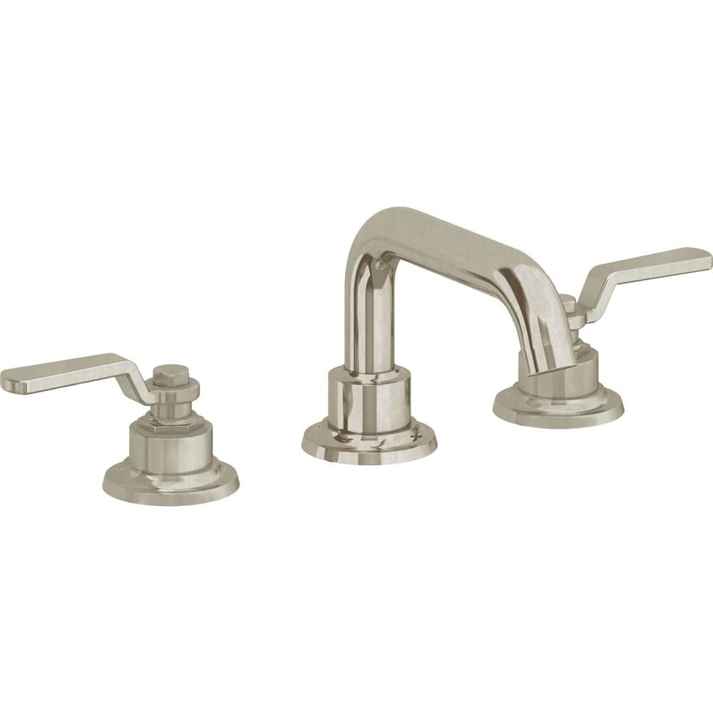 California Faucets - 8'' Widespread Lavatory Faucet - Burnished Nickel Uncoated