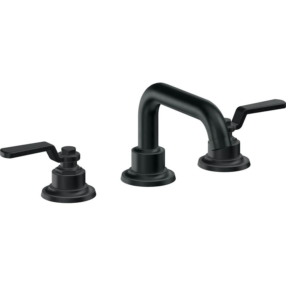 California Faucets - 8'' Widespread Lavatory Faucet with Completely Finished ZeroDrain - Carbon Pvd
