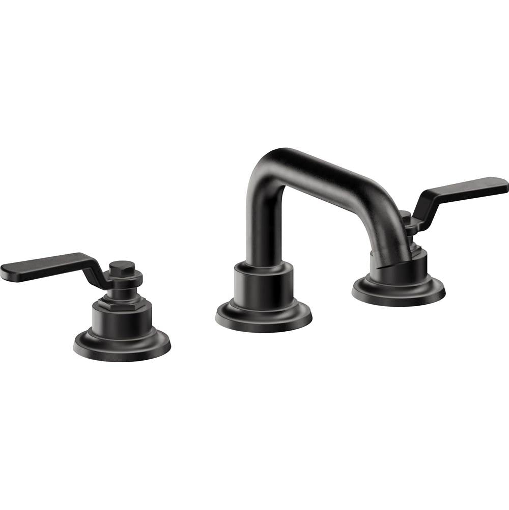 California Faucets - 8'' Widespread Lavatory Faucet - Matte Black