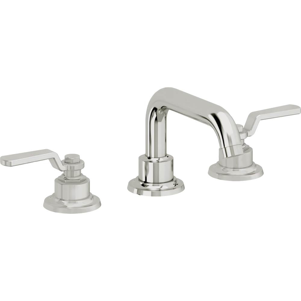 California Faucets - 8'' Widespread Lavatory Faucet with ZeroDrain - Polished Chrome