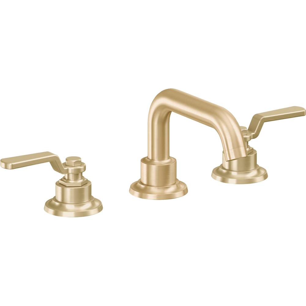 California Faucets - 8'' Widespread Lavatory Faucet with ZeroDrain - Satin Brass Pvd