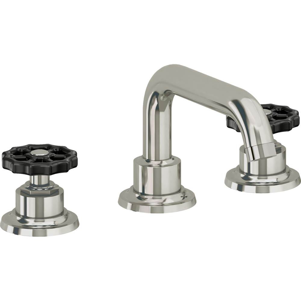California Faucets - 8'' Widespread Lavatory Faucet - Polished Nickel Pvd