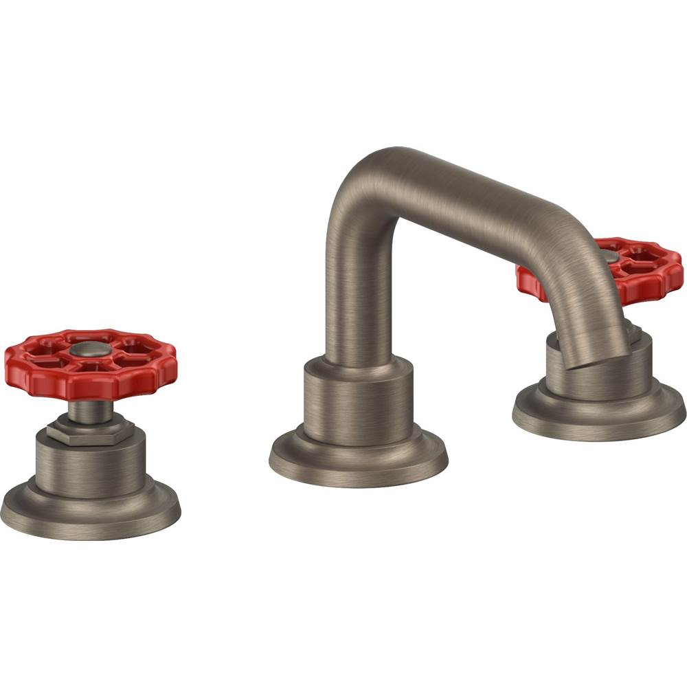 California Faucets - 8'' Widespread Lavatory Faucet - Antique Nickel Flat