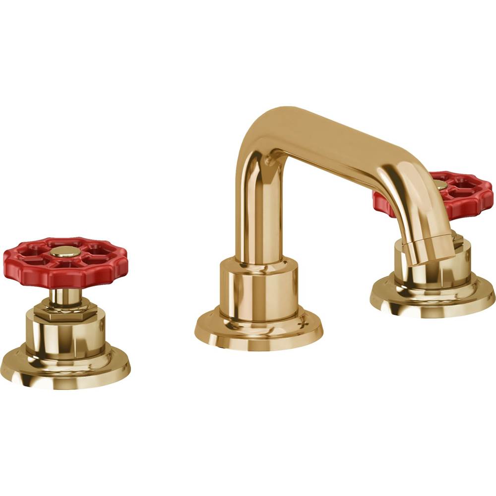 California Faucets - 8'' Widespread Lavatory Faucet - French Gold Pvd