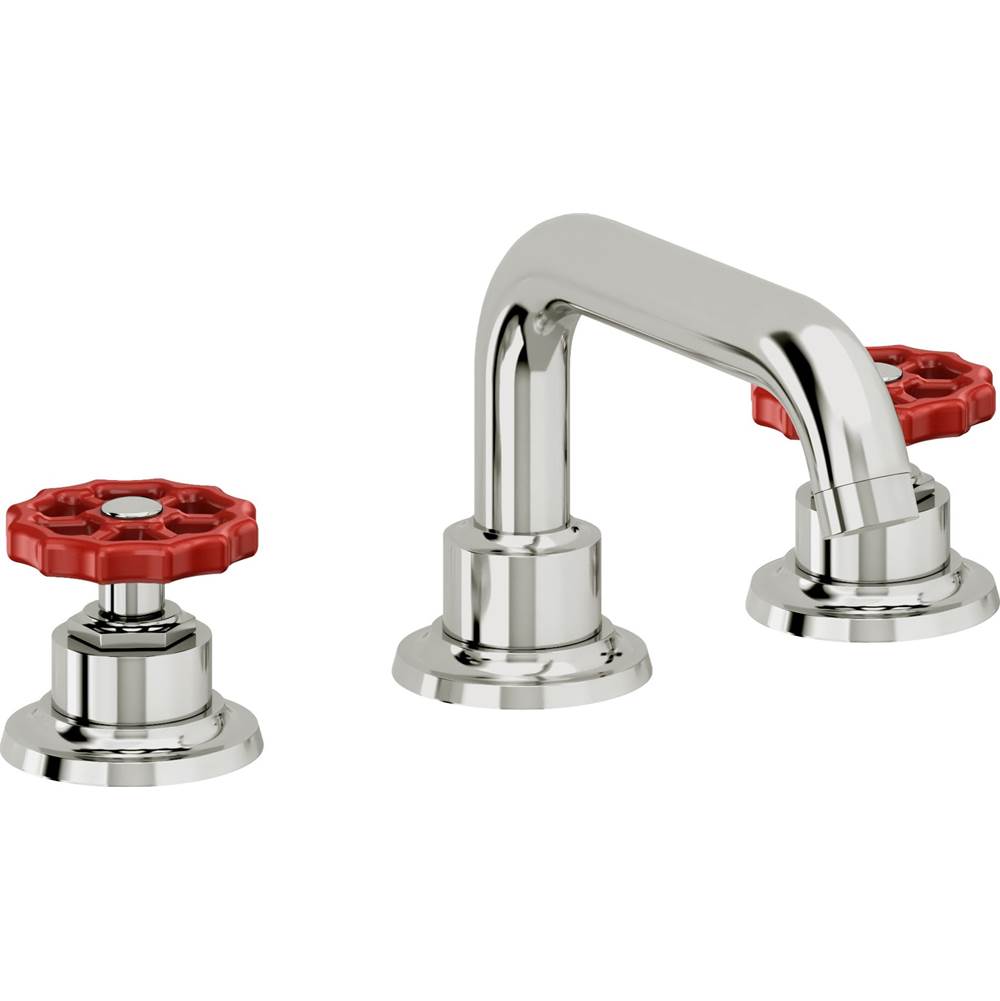 California Faucets - 8'' Widespread Lavatory Faucet with ZeroDrain - Polished Chrome