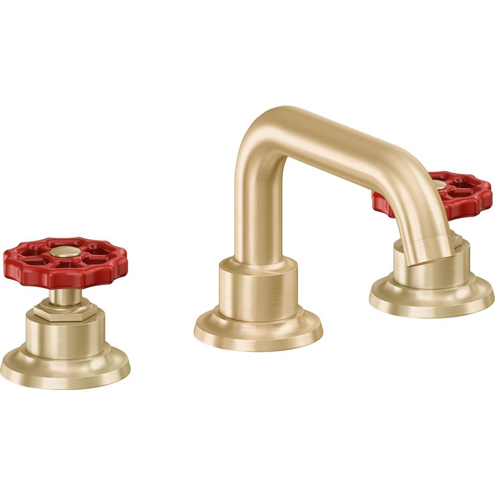 California Faucets - 8'' Widespread Lavatory Faucet - Satin Brass Pvd