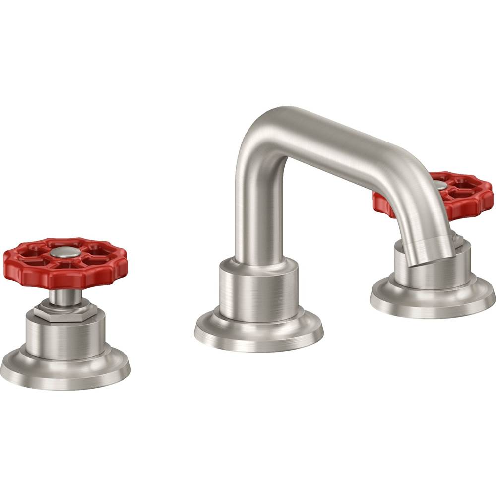 California Faucets - 8'' Widespread Lavatory Faucet with ZeroDrain - Ultra Stainless Steel Pvd