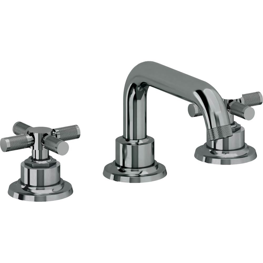 California Faucets - 8'' Widespread Lavatory Faucet with Completely Finished ZeroDrain - Black Nickel Pvd