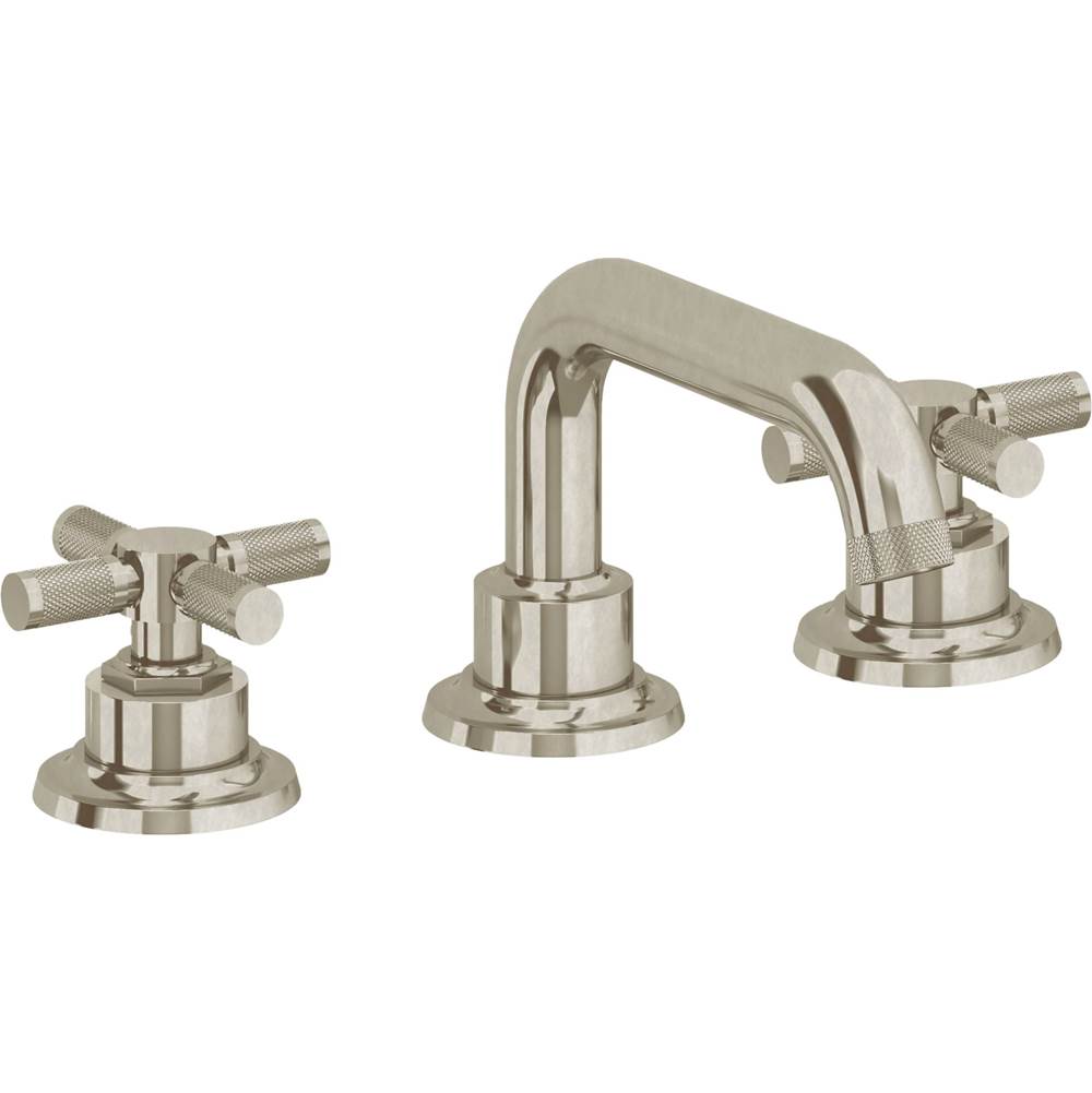 California Faucets - 8'' Widespread Lavatory Faucet - Burnished Nickel Uncoated