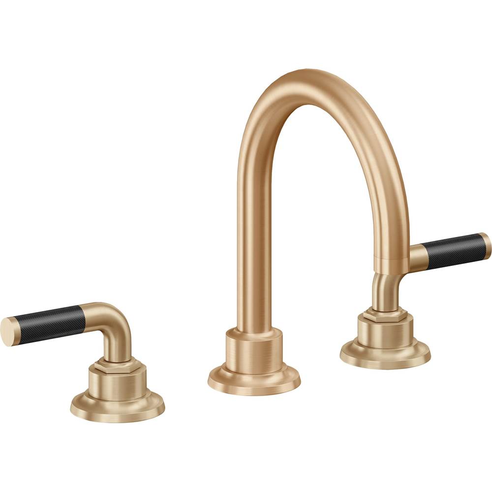 California Faucets - 8'' Widespread Lavatory Faucet with ZeroDrain - Satin Bronze Pvd