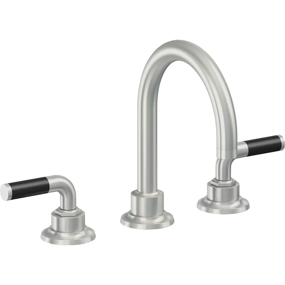 California Faucets - 8'' Widespread Lavatory Faucet with ZeroDrain - Satin Chrome Pvd