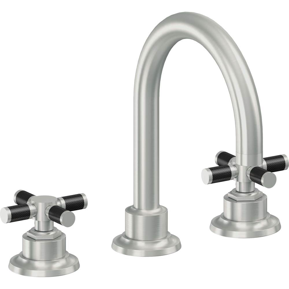 California Faucets - 8'' Widespread Lavatory Faucet - Satin Chrome Pvd