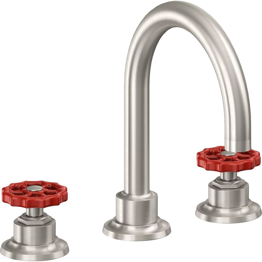 California Faucets - 8'' Widespread Lavatory Faucet - Ultra Stainless Steel Pvd