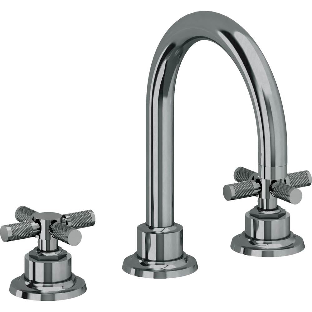 California Faucets - 8'' Widespread Lavatory Faucet - Black Nickel Pvd