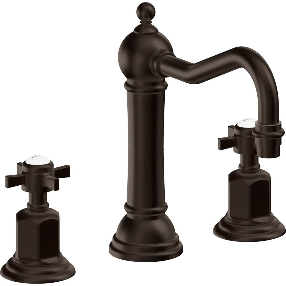 California Faucets - 8'' Widespread Lavatory Faucet with Completely Finished ZeroDrain - Bella Terra Bronze