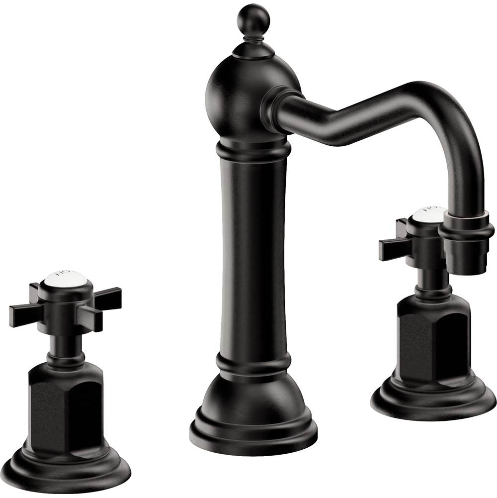 California Faucets - 8'' Widespread Lavatory Faucet - Matte Black