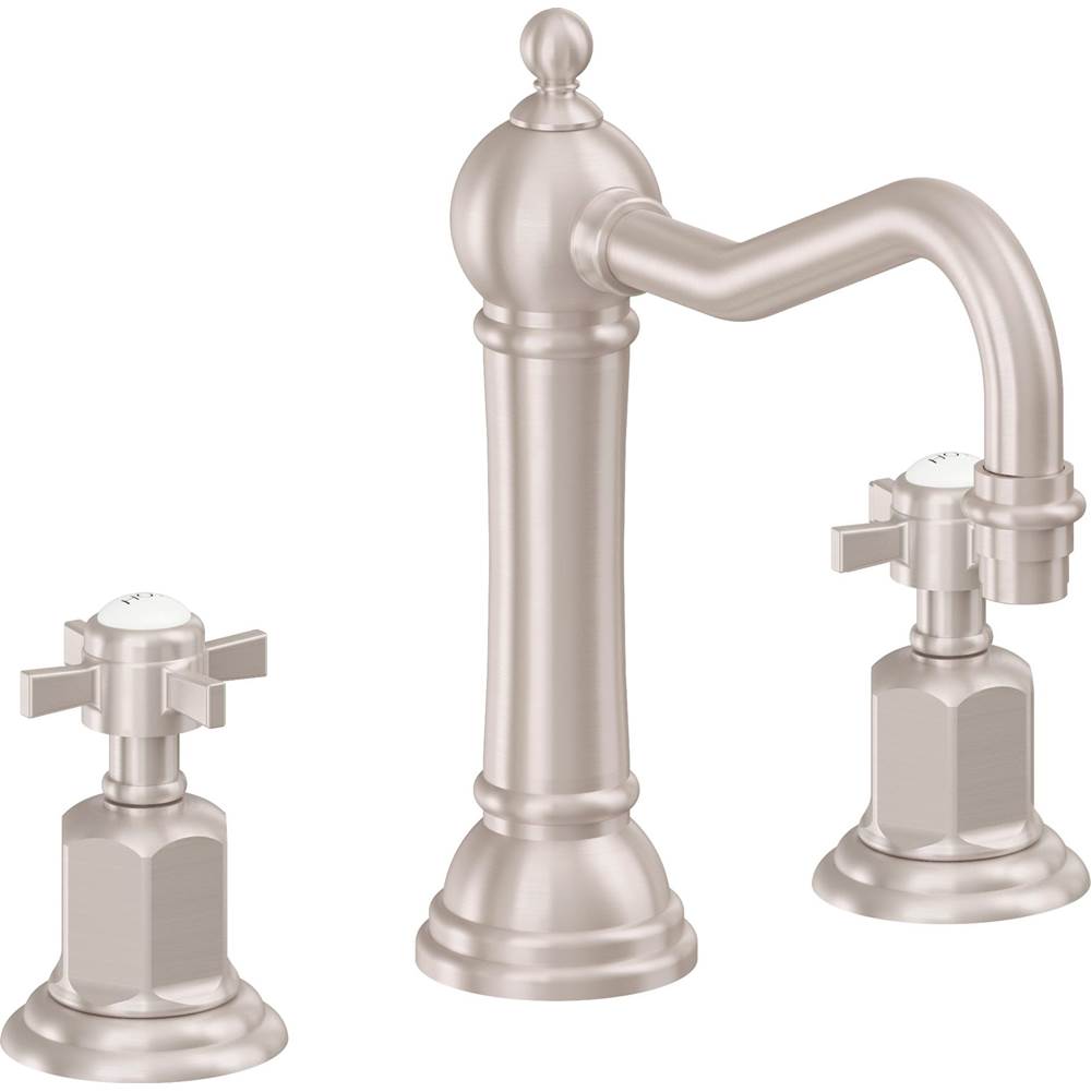 California Faucets - 8'' Widespread Lavatory Faucet - Satin Nickel