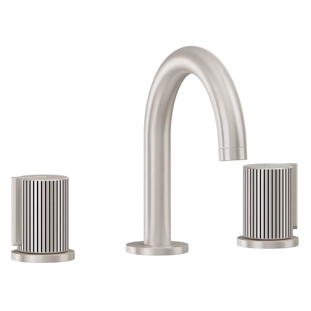 California Faucets - 8'' Widespread Lavatory Faucet with ZeroDrainE - Ultra Stainless Steel Pvd