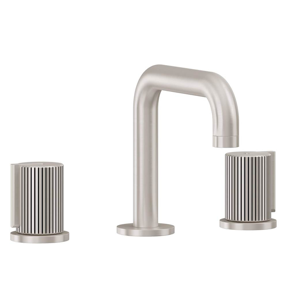 California Faucets - 8'' Widespread Lavatory Faucet - Ultra Stainless Steel Pvd