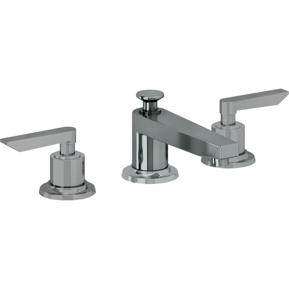 California Faucets - 8'' Widespread Lavatory Faucet - Black Nickel Pvd