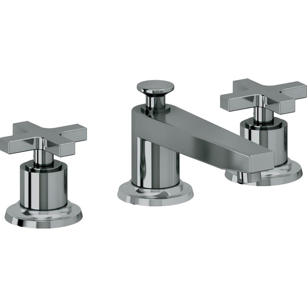 California Faucets - 8'' Widespread Lavatory Faucet - Black Nickel Pvd