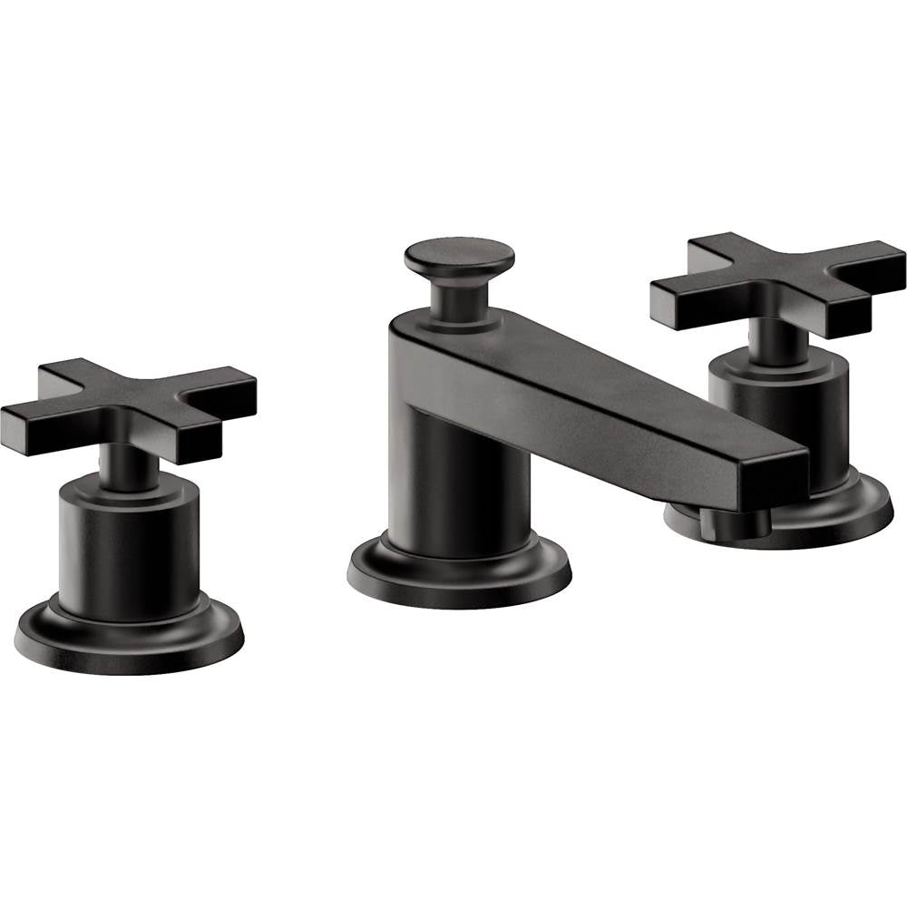 California Faucets - 8'' Widespread Lavatory Faucet - Matte Black